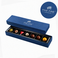 Boîte de chocolats pralinés faits à la main pour la Saint-Valentin, les cadeaux de mariage, Noël - Emballage de chocolat personnalisable