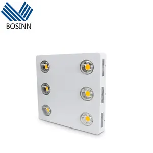 LED COB 3590 lampu tumbuh sinar matahari spektrum penuh 400W LED lampu tumbuh kipas Heatsink ganti HPS tumbuh lampu tenda tanaman