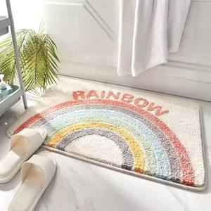 Skymoving New Custom Cute <strong>Rainbow</strong> Bathroom <strong>Mat</strong> Absorbent <strong>Bath</strong> Rug Machine Washable Dry Microfiber <strong>Bath</strong> <strong>Mats</strong> with TPR Backing - Product Image 6