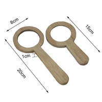 Nouvel arrivé Enfants Pas Cher Mini Poche Bambou Loupe en Bois Modèle Ornements