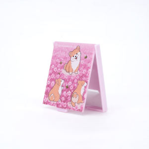 مرآة بلاستيكية بالجملة، مرآة تجميل صغيرة محمولة حديثة، مرآة بلاستيكية مخصصة للدعاية والترويج، هدية للفتيات في عيد الميلاد - Product Image 2