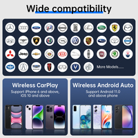 OEM ODM Caja Inalámbrica 3 en 1 para Carplay Ai, 1GB+8GB 2GB+16GB 2GB+32GB, Adaptador Car Play Android 11 para Apple iPhone
