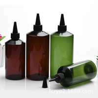 Flacon compte-gouttes en plastique PET de 500ml pour cheveux, huile, encre, autres liquides, taille 300ml