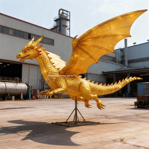 Große goldene Drachenförmige Laterne, energiesparendes Licht, wiederverwendbar, wasserdicht, für Laternenfest, chinesisches Neujahr, Weihnachten - Product Image 6