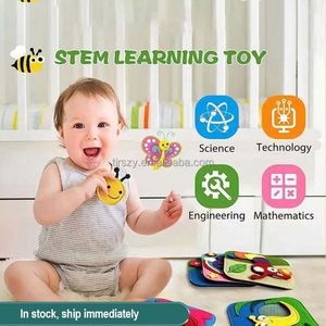 Rompecabezas de Fieltro Montessori de Rana, Mariquita, Abeja, Mariposa y Oruga para Niños Pequeños, Libro de Actividades para el Desarrollo de Habilidades Básicas - Product Image 6