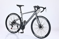 Vélo de route bleu marine 21 vitesses 700c avec frein à disque vélo sur voiture vélo Bicicleta cadre en aluminium léger pour adulte