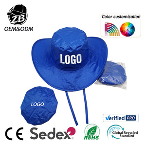 Chapeau de soleil à large bord avec logo personnalisé, protection UV, cadeaux promotionnels, pliable, chapeau de <span class=keywords><strong>cowboy</strong></span> pour les événements sur le thème western - Product Image 1