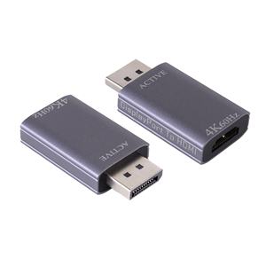 Convertidor <span class=keywords><strong>DP</strong></span> 1,2 macho a <span class=keywords><strong>HDMI</strong></span> 2,0 4K 60Hz 2K 165Hz 1080P 240Hz Adaptador compatible con tecnología ATI Eyefinity <span class=keywords><strong>DP</strong></span> a <span class=keywords><strong>HDMI</strong></span> - Product Image 1