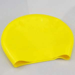 Casquette de natation en silicone d'usine 2024 pour femmes et hommes, imperméable, couleur dégradée pour adultes, protège les oreilles, accessoires de natation - Product Image 4