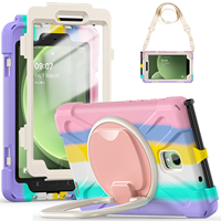 Étui pour tablette robuste pour Samsung Active 3 T570 T575 T575N T577 Active 5 X300 X306B étui enfants antichoc avec bandoulière