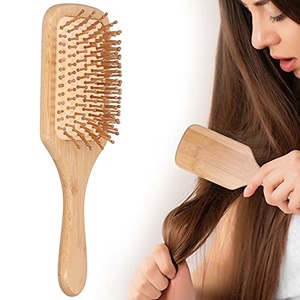 Peine de masaje con cojín de aire de bambú Moso, masajeador de cabeza para uso doméstico diseñado para mujeres, voluminiza el cabello y estimula los meridianos del cuero cabelludo - Product Image 2