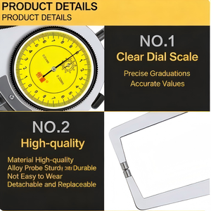 Calibrador de Mordazas Extensible Portátil - Medidor de Espesor Manual para Tubos, Plástico, Pruebas de Espesor de Láminas Metálicas - Product Image 4