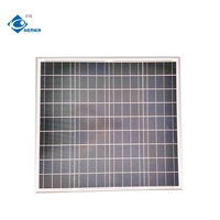 Panneau solaire stratifié en verre rigide mono 60W ZW-60W-18V-M panneaux solaires à cadre en aluminium mini chargeur de panneau solaire extérieur 18V