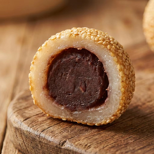 Bolas de Sésamo Fritas Congeladas, Dim Sum de Arroz Glutinoso con Pasta de Frijol Rojo Dulce, Bocadillo Chino al por Mayor - Product Image 2