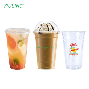 Fuling cốc nhựa Pet nhà Máy Giá biểu tượng tùy chỉnh 9oz dùng một lần ngồi xổm uống lạnh Cup cho Ice Cream - Product Image 6