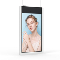 Écran suspendu Double face haute luminosité Signalisation LCD Magasin de détail Publicité Promotion Fenêtre Face à l'affichage