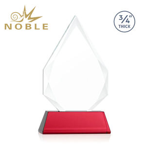 高贵水晶不规则多边形奖杯红基可定制奖创投行业年度表彰 - Product Image 5