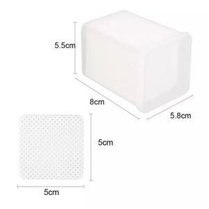 Limpiador de uñas formas de corazón y cuadrado toallitas para uñas almohadillas de algodón toallitas removedoras para esmalte de uñas - Product Image 4