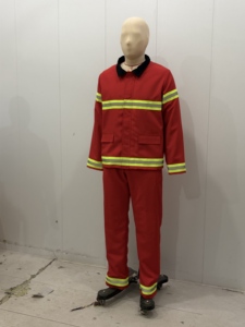 Costume de <span class=keywords><strong>pompier</strong></span> pour couple <span class=keywords><strong>adulte</strong></span> avec bandes réfléchissantes, combinaison en polyester pour fête d'Halloween, cosplay - Product Image 6