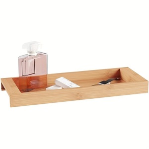 Bamboo storage <b>tray</b> for hotels, <b>tea</b> sets, bathroom towels, and guesthouses. - Product Image 3