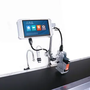 Imprimante Imprimante à jet d'encre QR Code à barres Machine d'impression numérique sur papier, carton, verre, acier, panneau de pierre