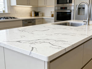 แผ่นควอตซ์ขนาดใหญ่สำหรับเคาน์เตอร์ห้องน้ำและห้องครัว ทนทาน กันน้ำ - Product Image 3