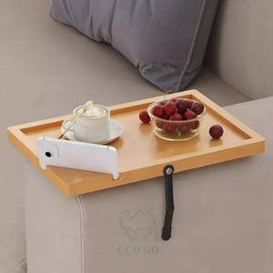 Table d'appoint pliable en bois moderne, écologique et durable, à un seul niveau, multifonctionnelle, pour canapé, salon ou table basse - Product Image 4