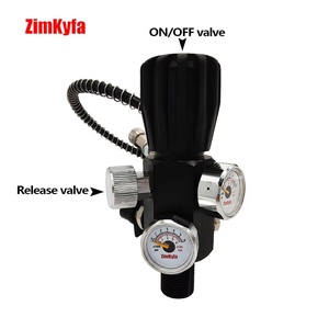 Valve de remplissage de réservoir d'air haute pression 5/8-18UNF 4500Psi en alliage d'aluminium noir, station de remplissage, tuyau PCP amélioré, personnalisable OEM - Product Image 4