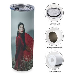 20oz Straight Car Tumbler Food Grade Stainless Steel <b>Insulated</b> <b>Mug</b> Custom Logo Wholesale - Product Image 3