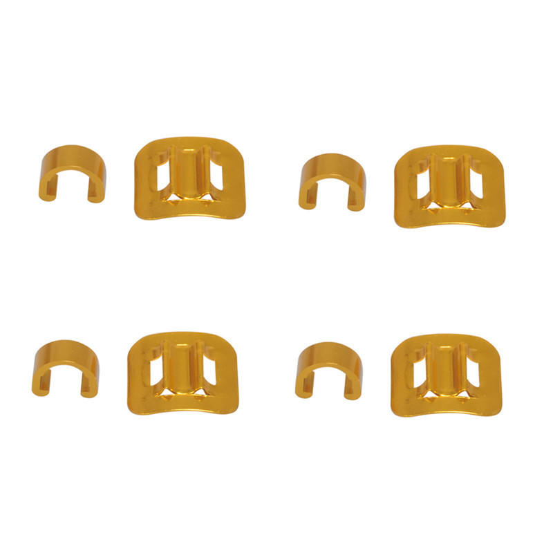 ชุดคลิปหนีบลวดทองคำรูปตัว C จำนวน 4 ชิ้น