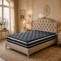 Matelas à ressorts ensachés individuels avec housse en tissu de coton pleine grandeur
