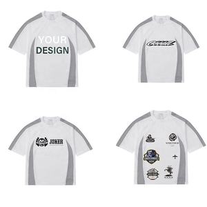 เสื้อยืดแนวสตรีทเสื้อฮิปฮอปแขนสั้นผู้ชายเสื้อยืดคอลูกเรือแห้งพอดีตัวระบายอากาศโพลีเอสเตอร์ - Product Image 3