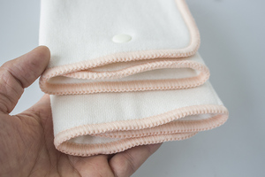 Snapped trifold vải tã tã chèn đêm thấm pres-hrunk tre bông Fold-Up tã doubler Soaker tăng cường trẻ sơ sinh - Product Image 5