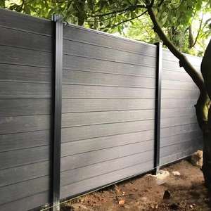 Panneaux WPC <span class=keywords><strong>anti</strong></span>-fissures, faible entretien, fabrication en usine, clôture de jardin extérieure, cadre en aluminium résistant à l'usure - Product Image 4