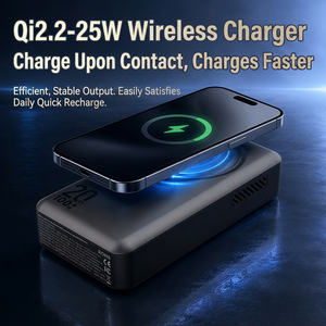 Qi2.2 พาวเวอร์แบงค์แบบกึ่งแข็ง 20000mAh 100W สายชาร์จแบบยืดหดได้ สำหรับโทรศัพท์ แท็บเล็ต แล็ปท็อป - Product Image 4