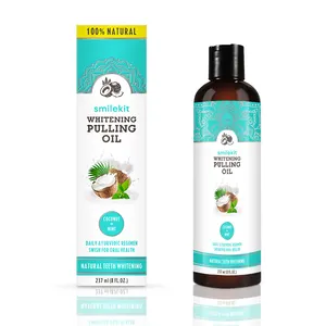 Daily Use Oral Oil Pulling With Coconut Peppermint Oil Natural Alcohol Mouthwash