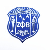 Patchs de broderie DST sororité grecque les mieux classés pour accessoires vestimentaires patchs de broderie Zeta fer sur patchs de broderie