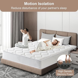 Kích thước đầy đủ nệm 10 inch, công ty trung bình, lai Bộ nhớ bọt matress trong một hộp - Product Image 4