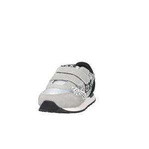 Sun68 Girls' Sneakers Z45412F Silver Chunky <b>Shoes</b> With Velcro Closure Sparkle Design For Kids - Product Image 2