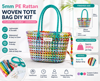 Kit de Matériaux de Tressage DIY en Bande de Rotin Plate de 5 mm, pour la Confection Artisanale de Sacs de Style Luxe, de Tabourets en Rotin et de Paniers de Rangement