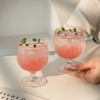 Verres à vin en gros avec pieds – Gobelets en verre de style français – Vaisselle en verre épaissi incassable pour restaurants et hôtels