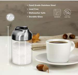 Distributeur de sucre en verre avec bec <span class=keywords><strong>verseur</strong></span>, <span class=keywords><strong>verseur</strong></span> lesté pour café, thé et pâtisserie, pot à sucre en verre - Product Image 3