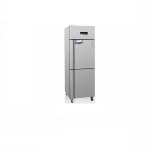 Двухдверный холодильник из нержавеющей стали, кухонный холодильник с вертикальным дисплеем, охладитель холодильника, морозильная камера