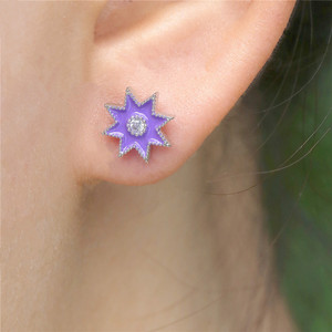 Orecchini a Perno Geometrici a Forma di Stella per Donne, Stile Coreano Minimalista, Accessorio Moda Quotidiana e da Festa, Regalo - Product Image 4