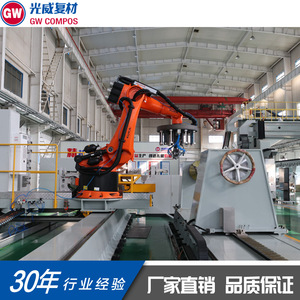 เครื่องพันขดลวดอัตโนมัติ Gw Compos Robotic Arm กำลังไฟ 2000 วัตต์ 380 โวลต์ สำหรับวัสดุคาร์บอนไฟเบอร์คอมโพสิต พร้อมระบบควบคุม PLC - Product Image 2