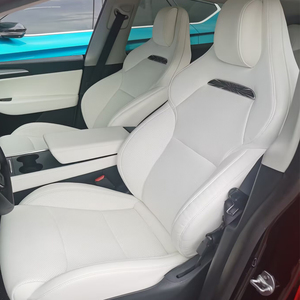 NUOVO Sedile Sportivo Ventilato per Tesla Model <span class=keywords><strong>3</strong></span> Y 2016-2025 2026, Cuscino per Due Sedili Anteriori, Coprisedile Posteriore Stile Model <span class=keywords><strong>3</strong></span> Performance - Product Image 1