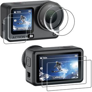 Amazear pour DJI Osmo Action 6 Protection d'écran (lot de 6) Dureté 9H Couverture complète Verre trempé Application sans bulles - Product Image 1
