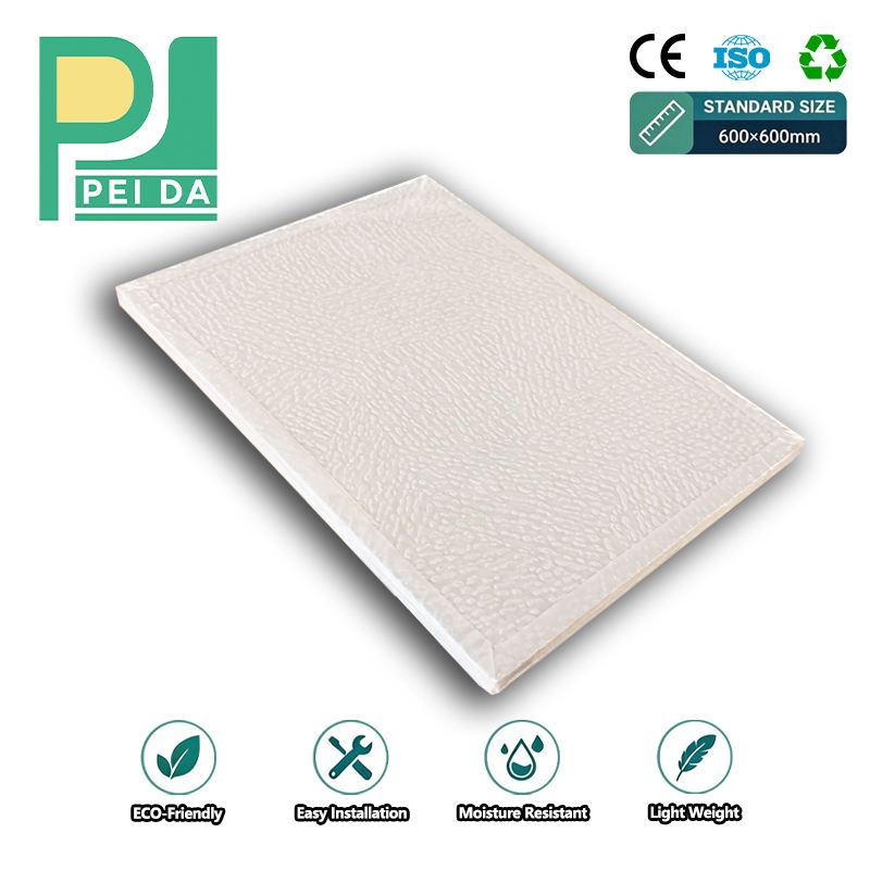 PVC Gypsum Board Lightweight Moisture Resistant Ceiling Panel for Home ...