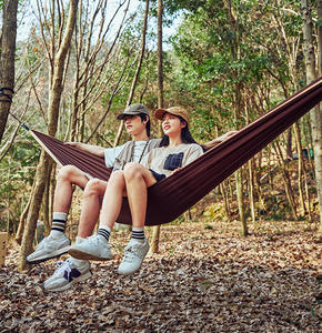 <span class=keywords><strong>Hamaca</strong></span> Columpio para Acampar al Aire Libre, Anti-Vuelco, Portátil, Súper Ligera, Cesta Colgante, <span class=keywords><strong>Hamaca</strong></span> Doble Reforzada para Playa y <span class=keywords><strong>Campo</strong></span> - Product Image 4