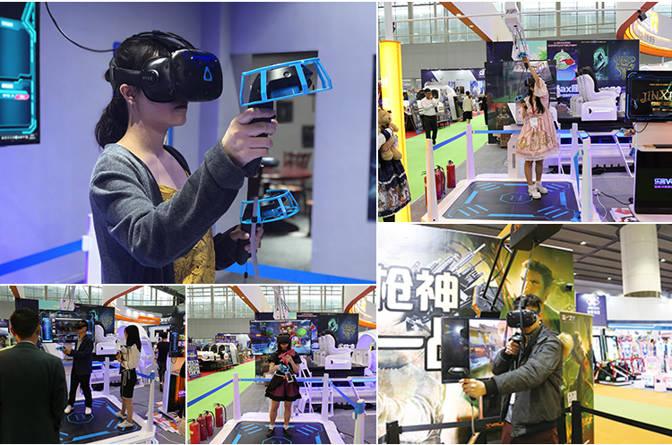 360 degrés immersive 9d simulateur de réalité virtuelle plate-forme debout vr tapis roulant pour d'arcade de réalité virtuelle
